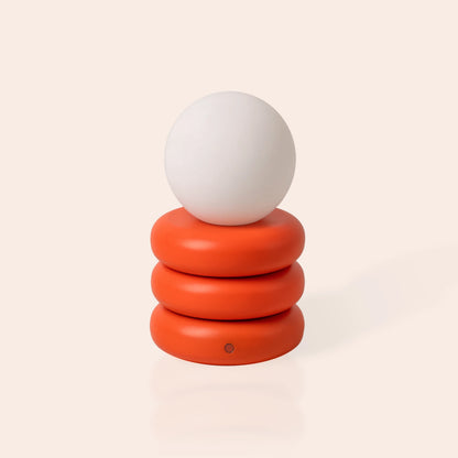 Peel orange tube cordless table lamp - BlissVeranda