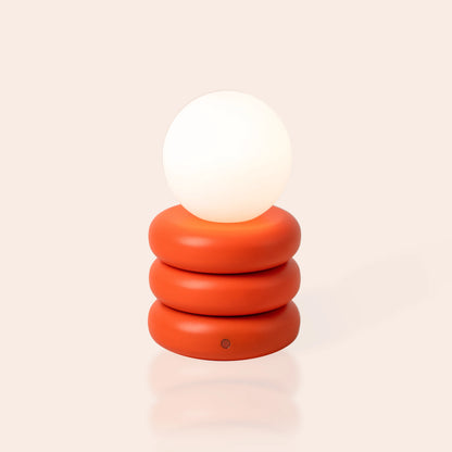 Peel orange tube cordless table lamp - BlissVeranda