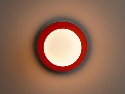 Peel orange opal disk wall light - BlissVeranda