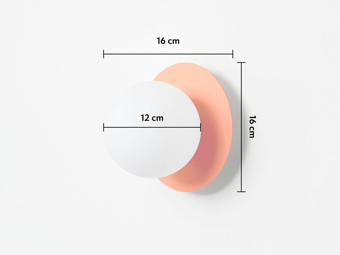 Peel orange opal disk wall light - BlissVeranda