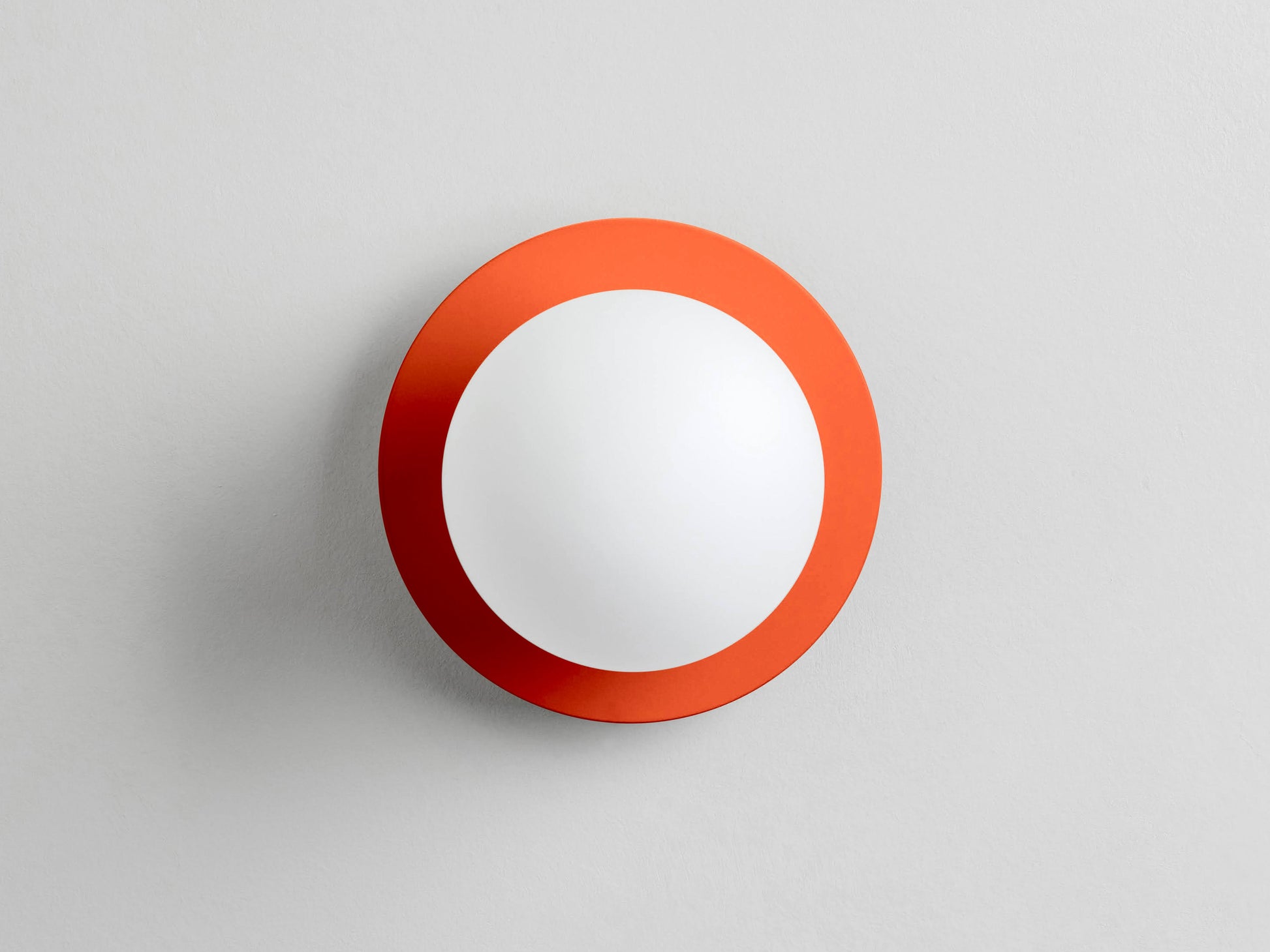 Peel orange opal disk wall light - BlissVeranda