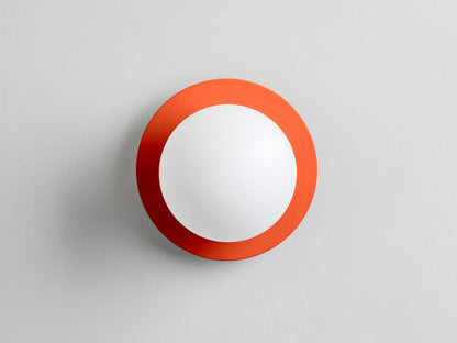Peel orange opal disk wall light - BlissVeranda