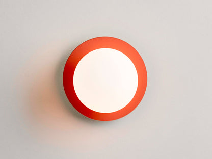 Peel orange opal disk wall light - BlissVeranda