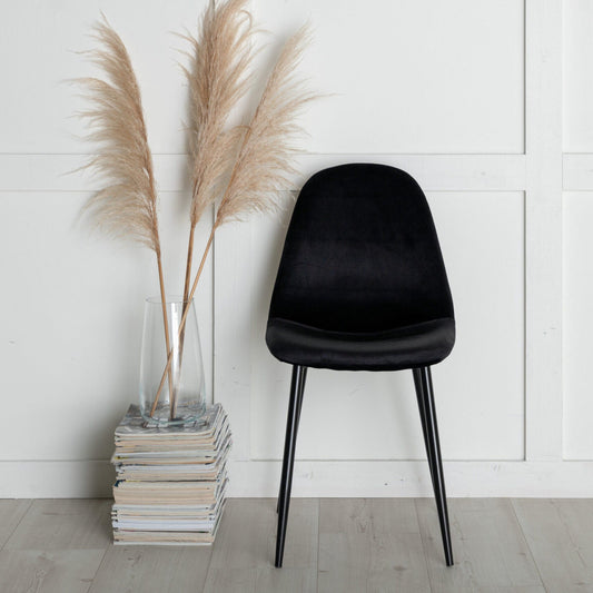 Polar Dining Chair (set of 2)- Black   BlissVeranda