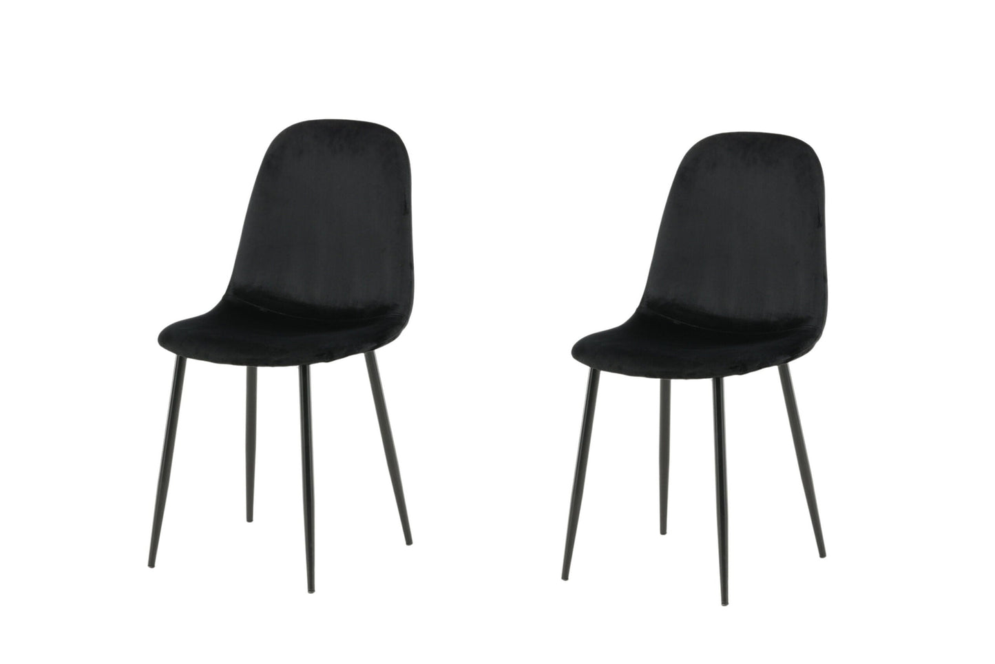 Polar Dining Chair (set of 2)- Black   BlissVeranda