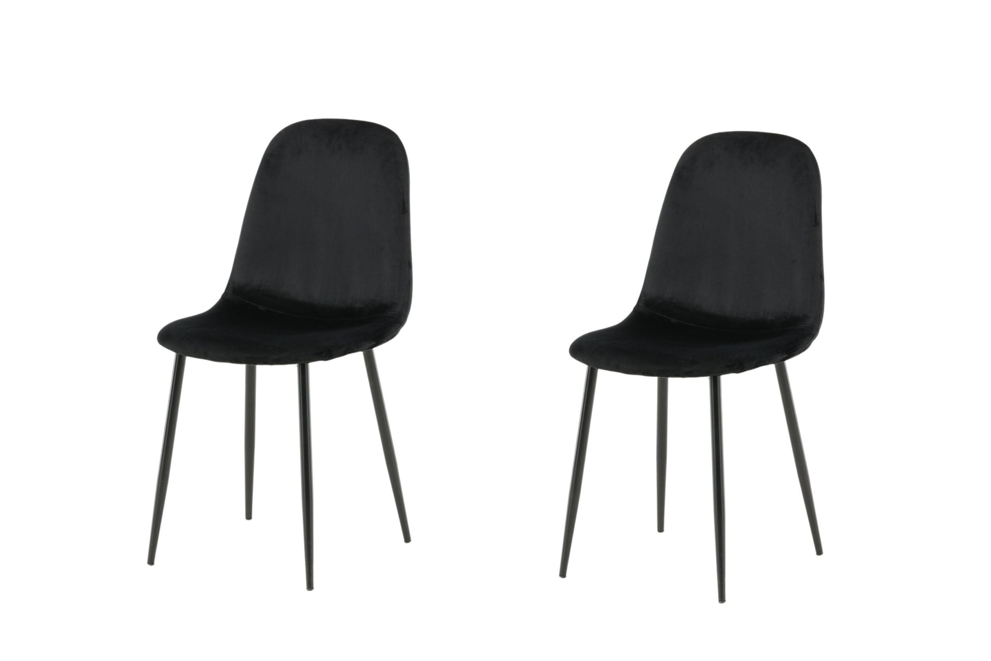 Polar Dining Chair (set of 2)- Black   BlissVeranda