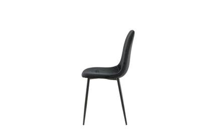 Polar Dining Chair (set of 2)- Black   BlissVeranda