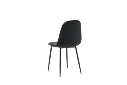 Polar Dining Chair (set of 2)- Black   BlissVeranda