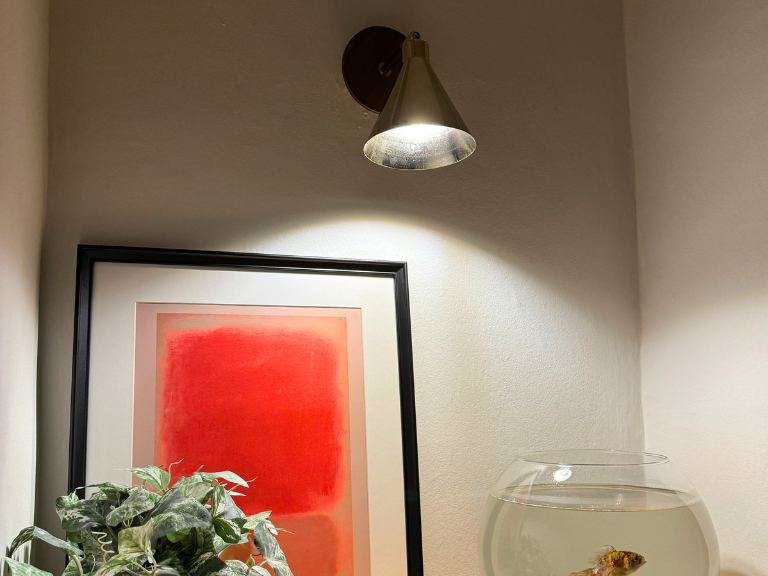 Sand grey cone wall light - BlissVeranda