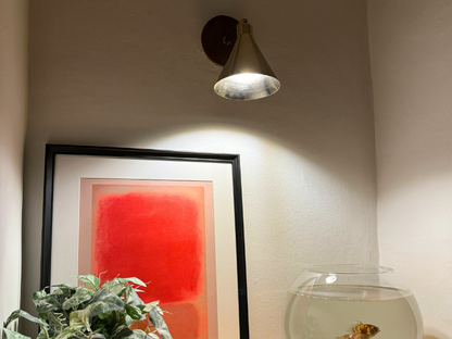 Sand grey cone wall light - BlissVeranda