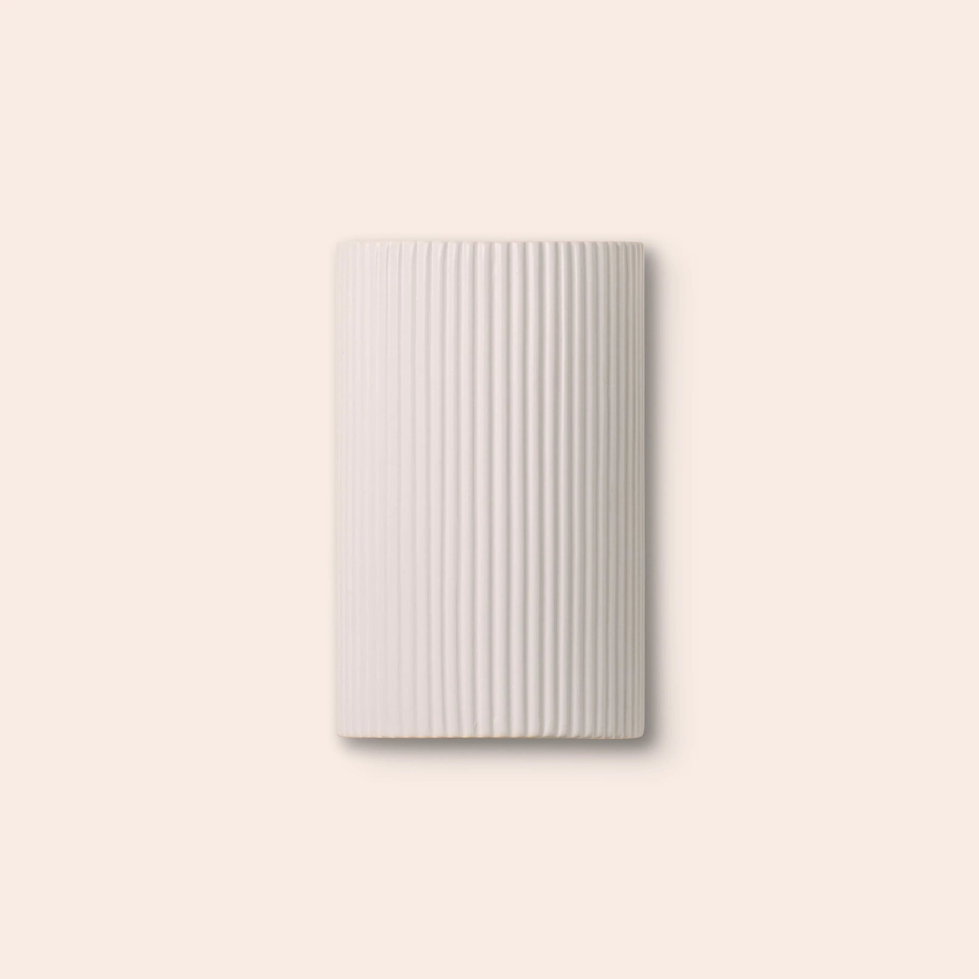 White ribbed ceramic wall light  Outdoor Wall Light BlissVeranda