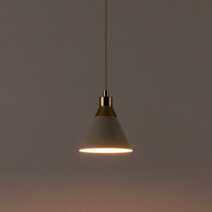 Sand grey cone pendant ceiling light - BlissVeranda