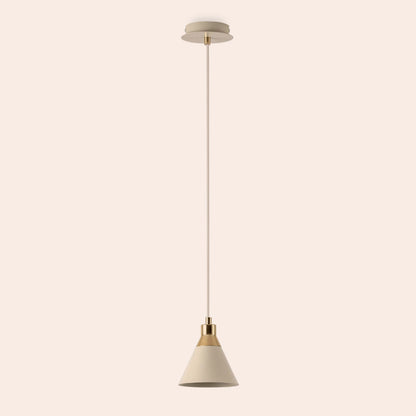 Sand grey cone pendant ceiling light - BlissVeranda