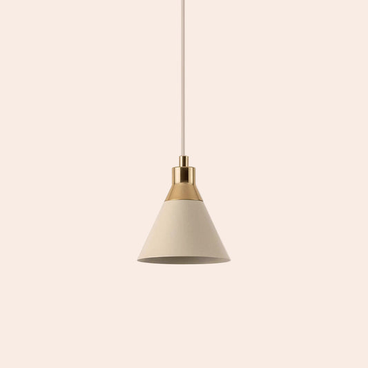 Sand grey cone pendant ceiling light - BlissVeranda