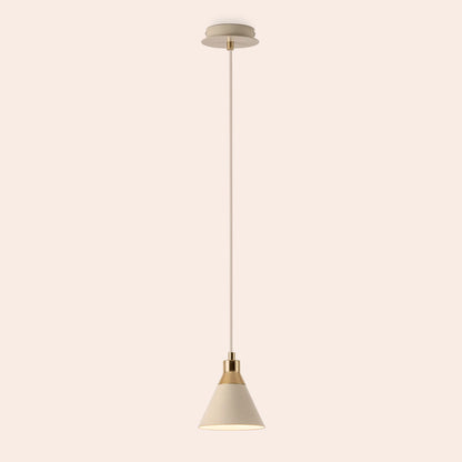 Sand grey cone pendant ceiling light - BlissVeranda