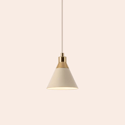 Sand grey cone pendant ceiling light - BlissVeranda