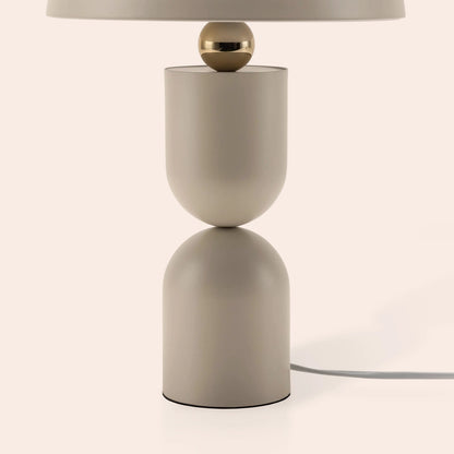 Sand grey dome mushroom table lamp  Integrated Table Lamp BlissVeranda