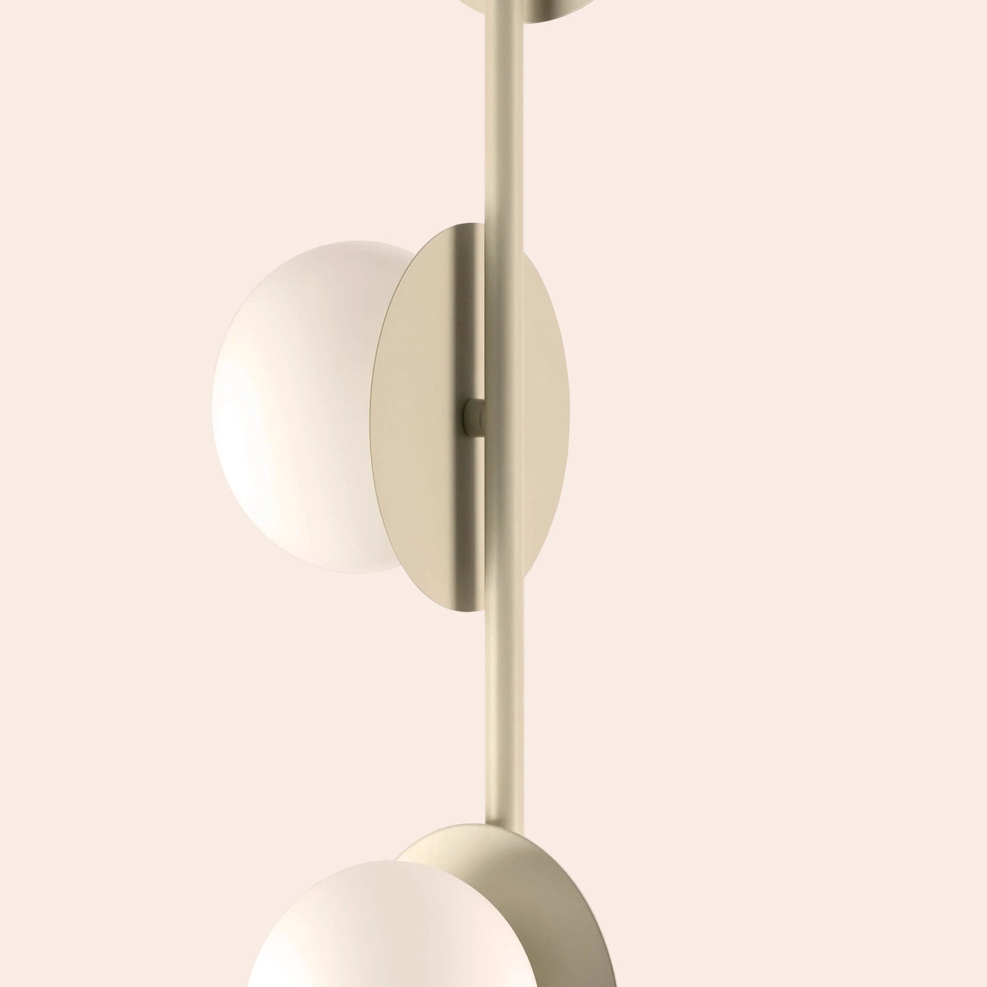 Sand grey opal disk floor lamp  Floor Lamp BlissVeranda