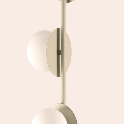 Sand grey opal disk floor lamp  Floor Lamp BlissVeranda