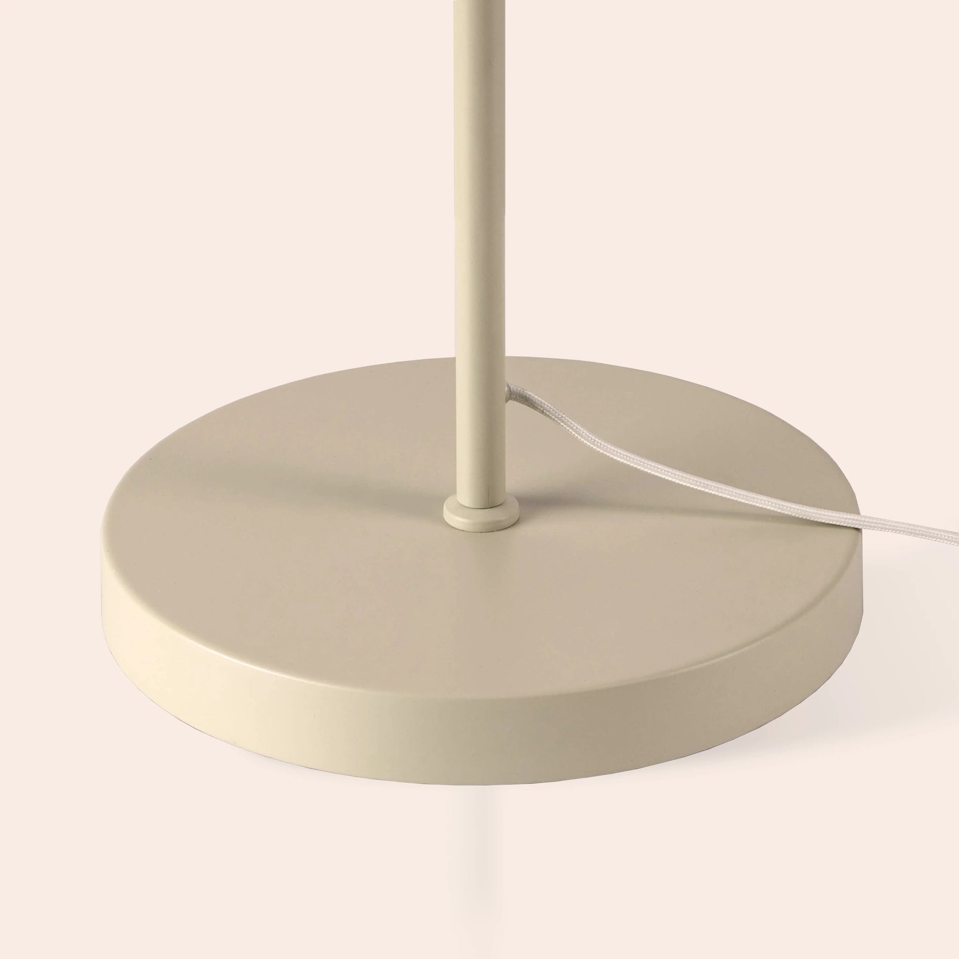 Sand grey opal disk floor lamp  Floor Lamp BlissVeranda