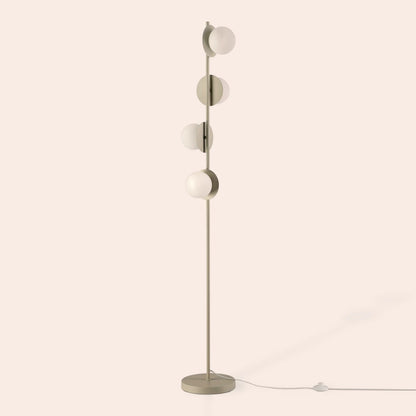 Sand grey opal disk floor lamp  Floor Lamp BlissVeranda