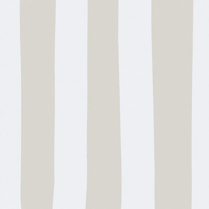 Sand grey & marshmallow striped drum shade - BlissVeranda