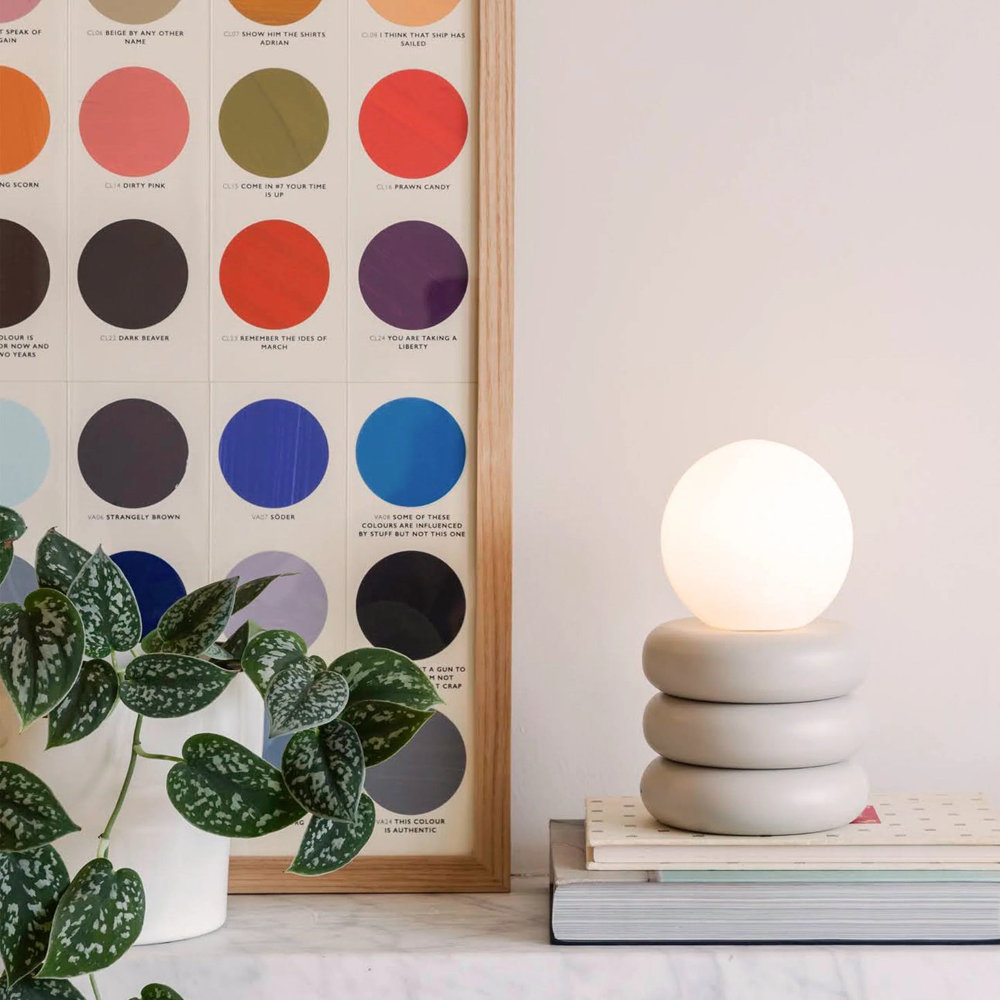 Sand grey tube cordless table lamp  Cordless Table Lamp BlissVeranda