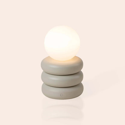 Sand grey tube cordless table lamp  Cordless Table Lamp BlissVeranda