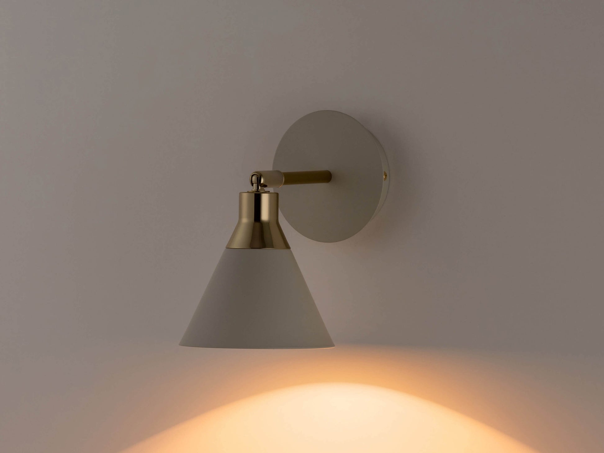 Sand grey cone wall light - BlissVeranda