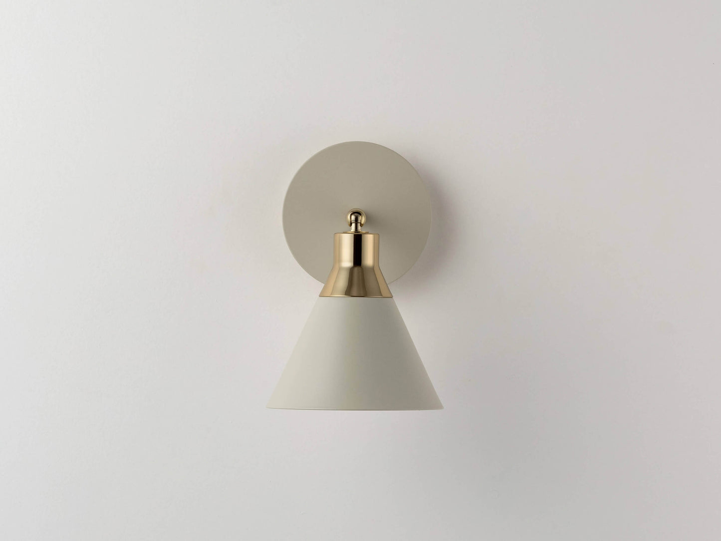 Sand grey cone wall light - BlissVeranda
