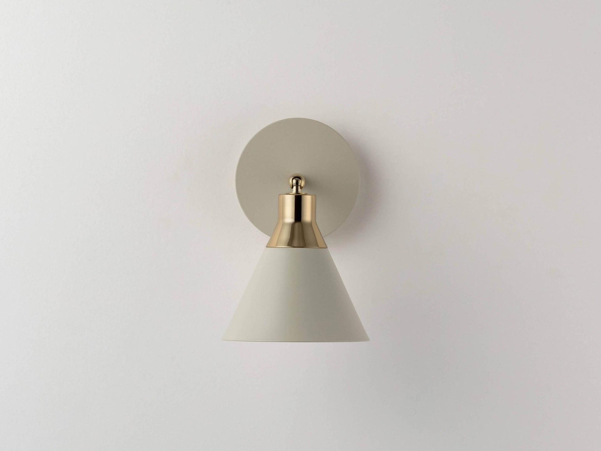 Sand grey cone wall light - BlissVeranda