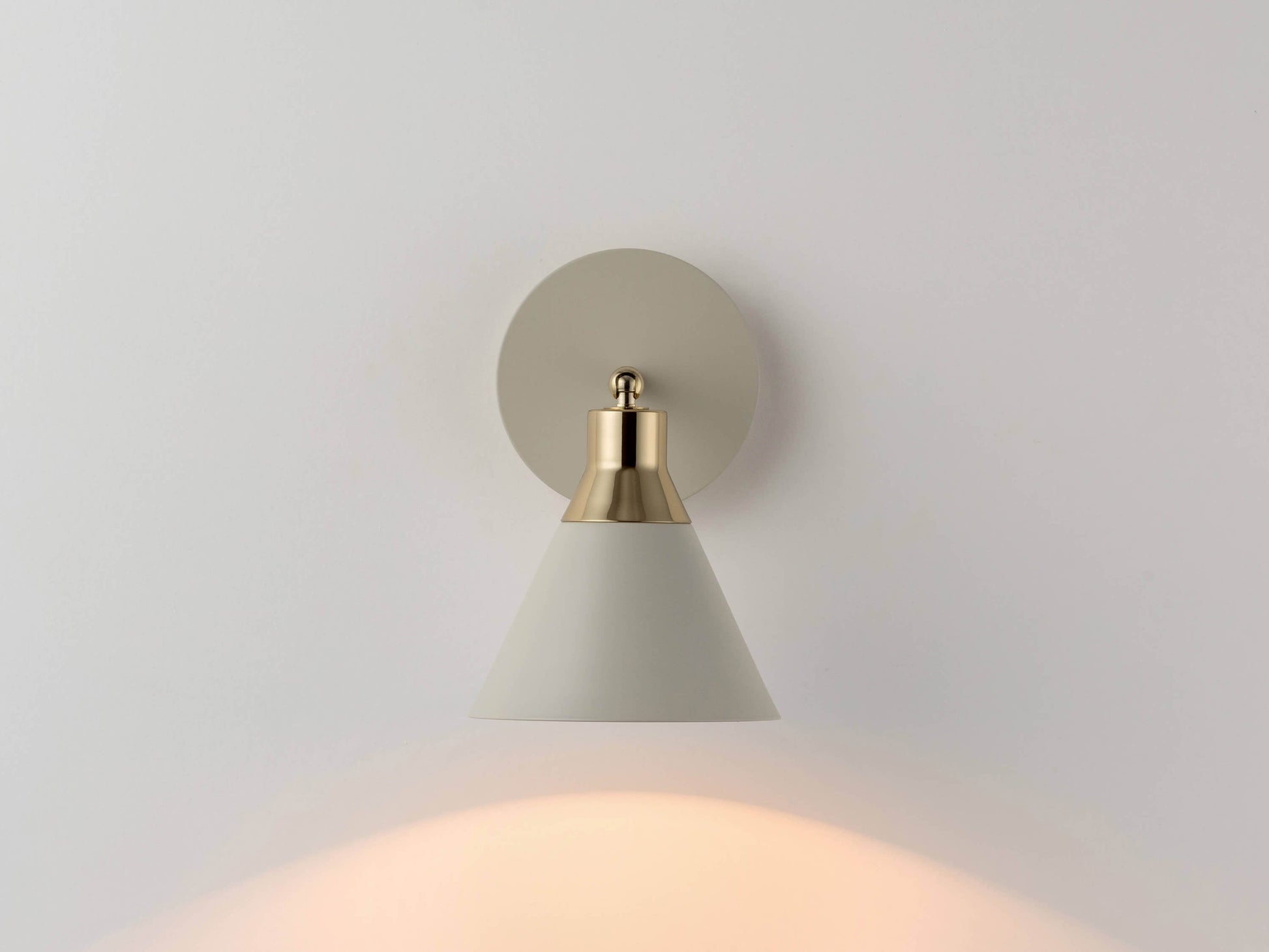 Sand grey cone wall light - BlissVeranda