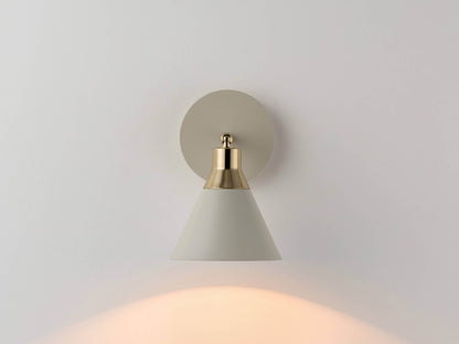 Sand grey cone wall light - BlissVeranda