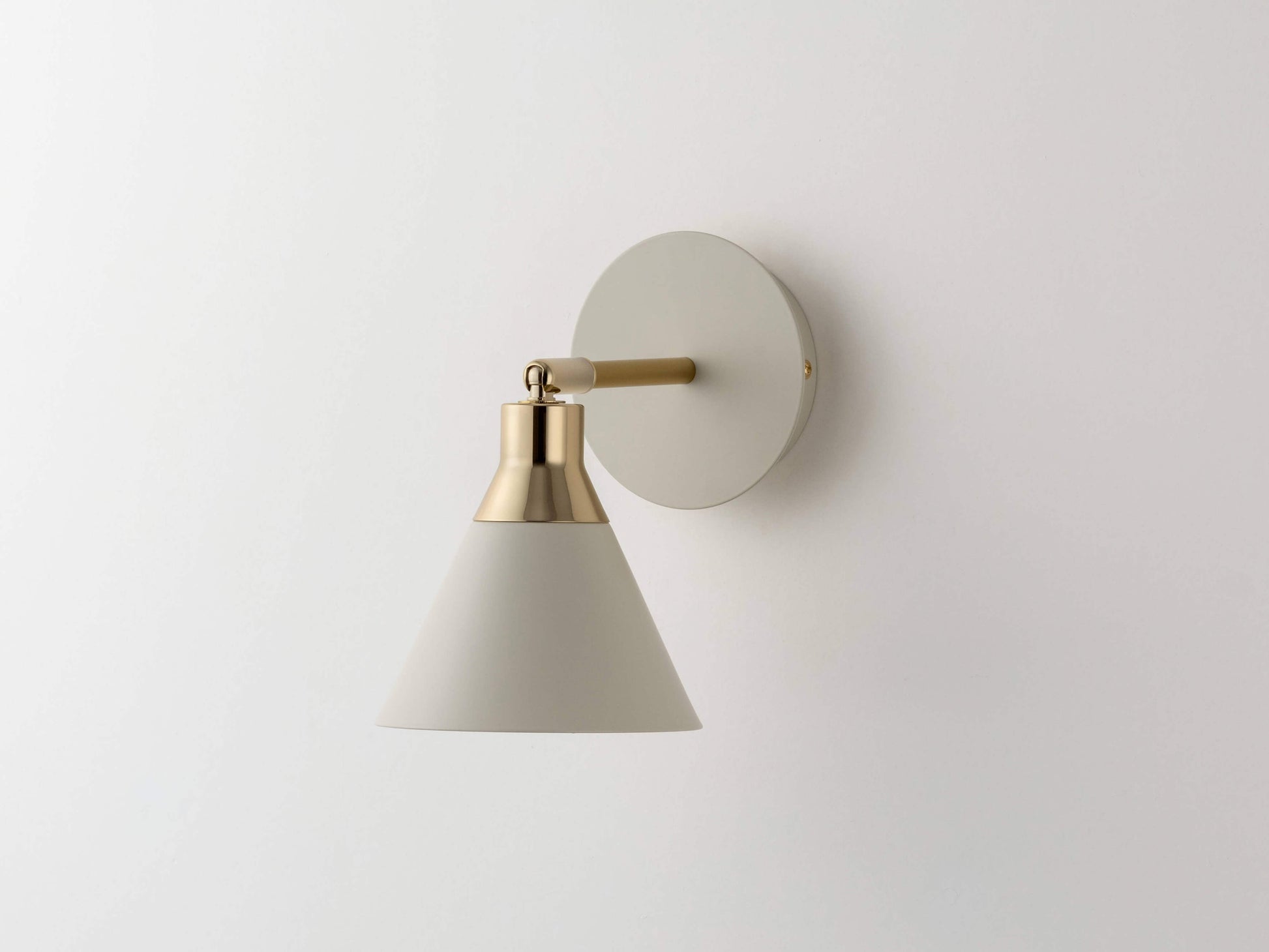 Sand grey cone wall light - BlissVeranda