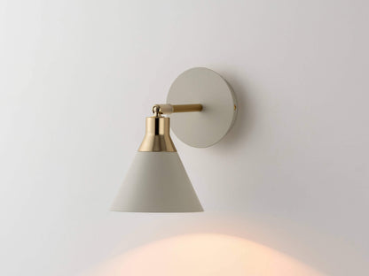 Sand grey cone wall light - BlissVeranda