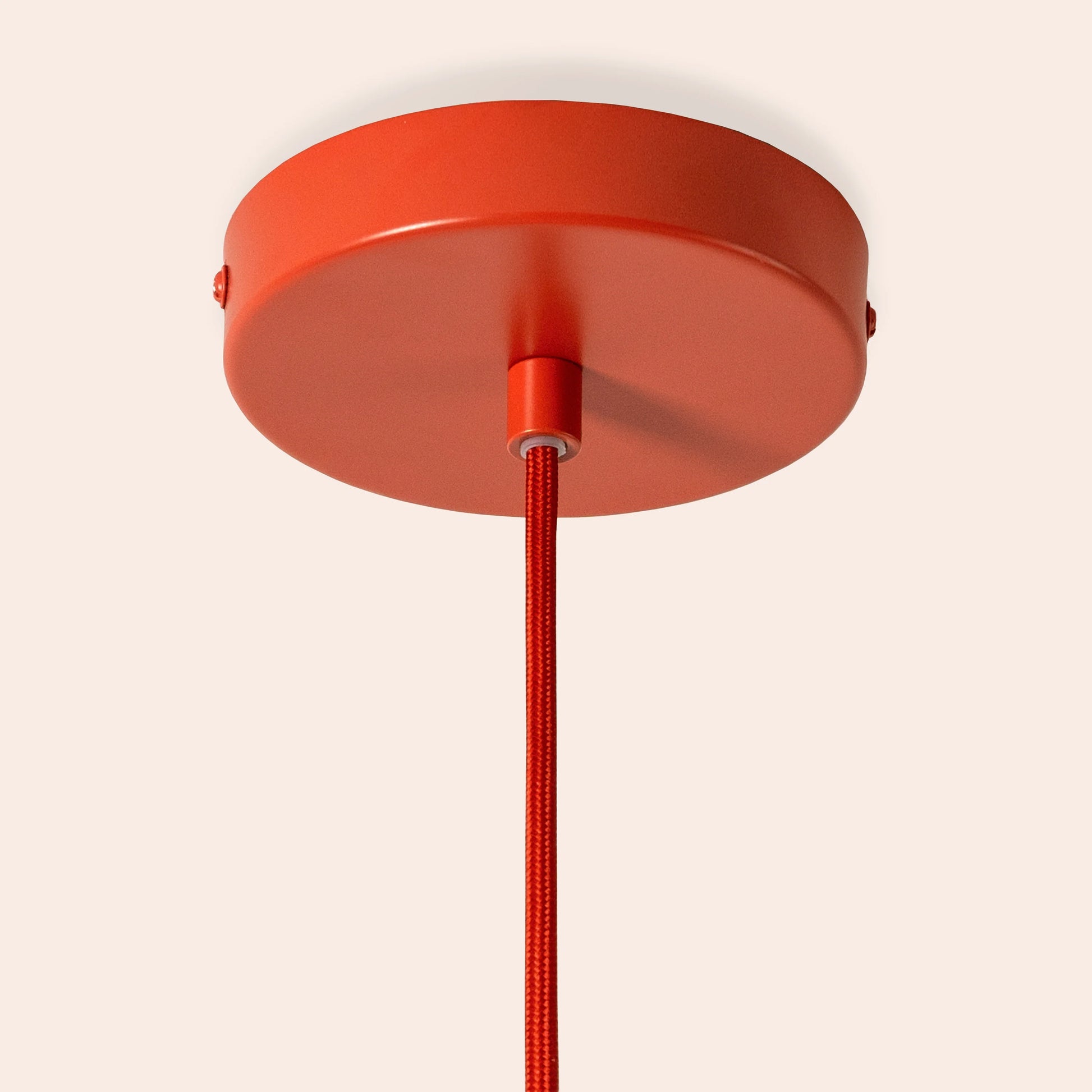 Burnt orange small pleat pendant ceiling light - BlissVeranda