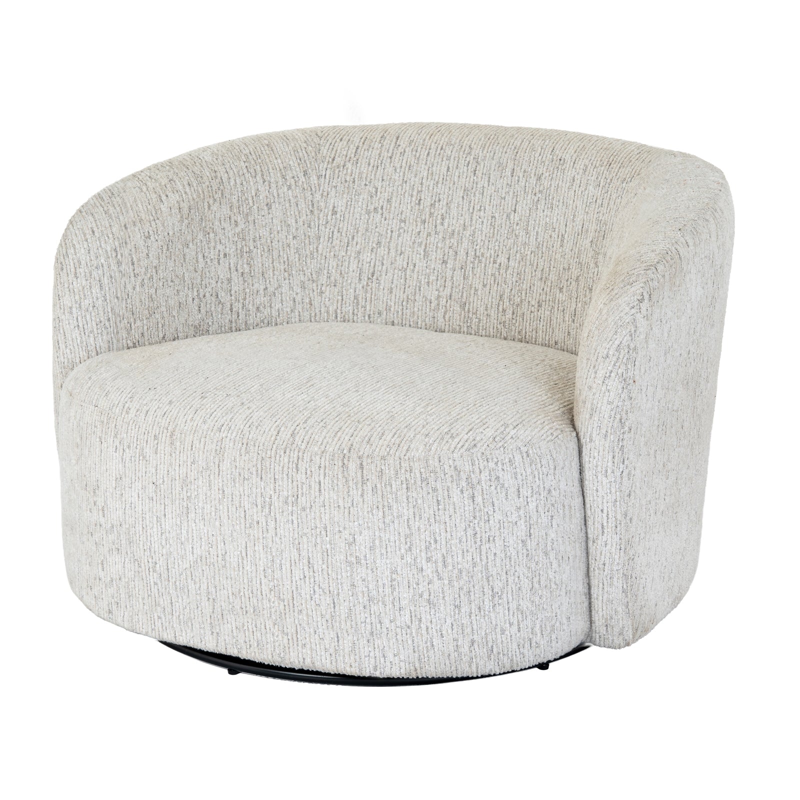 Gray textured armchair on a white background
