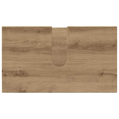 Two wooden floor mats with a natural wood grain pattern on a white background.