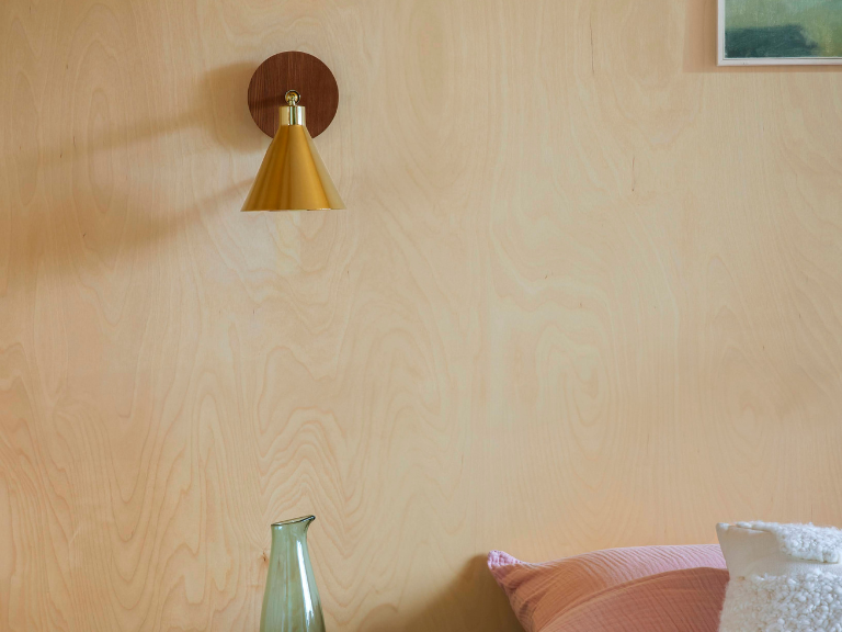 Brass cone wall light - BlissVeranda