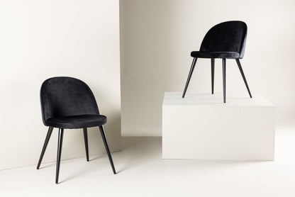 Velvet Matstol (set of 2)- Deep Grey