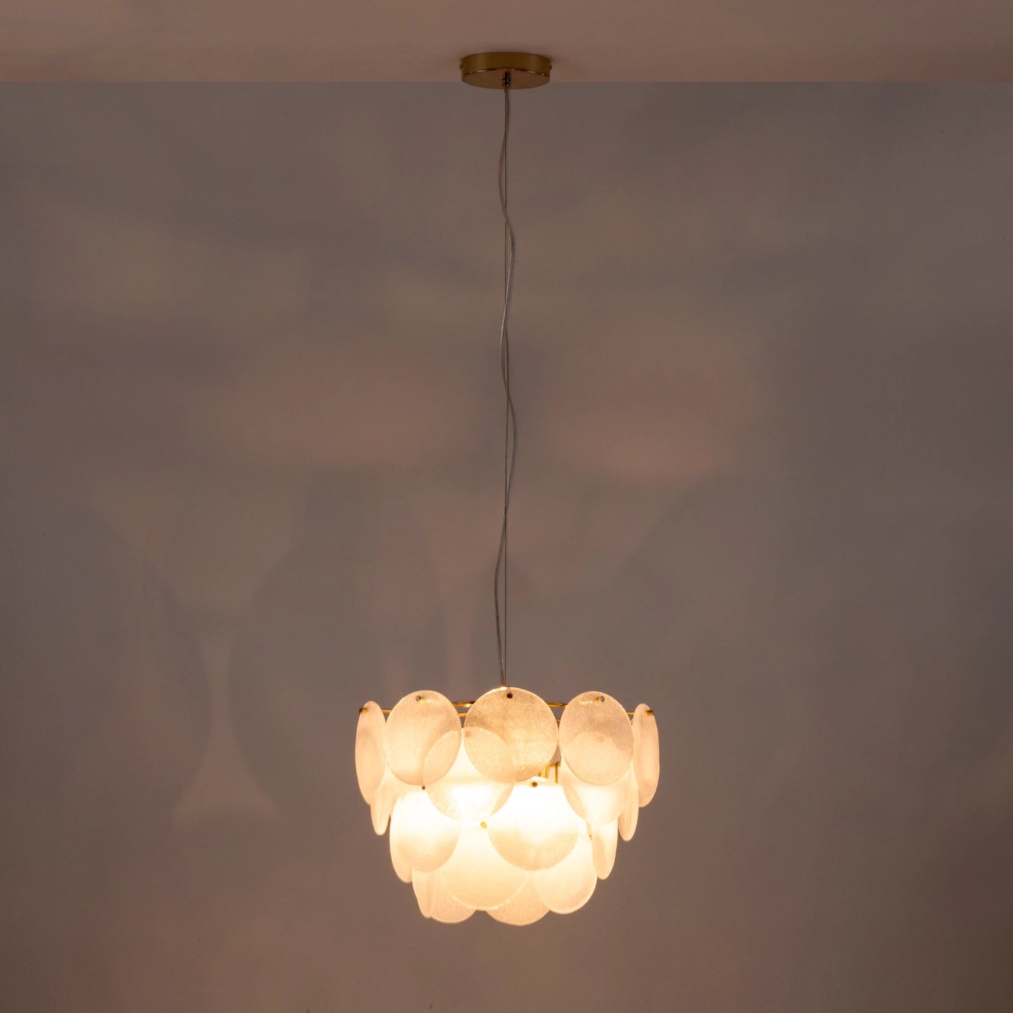 White glass chandelier ceiling light  Chandelier BlissVeranda