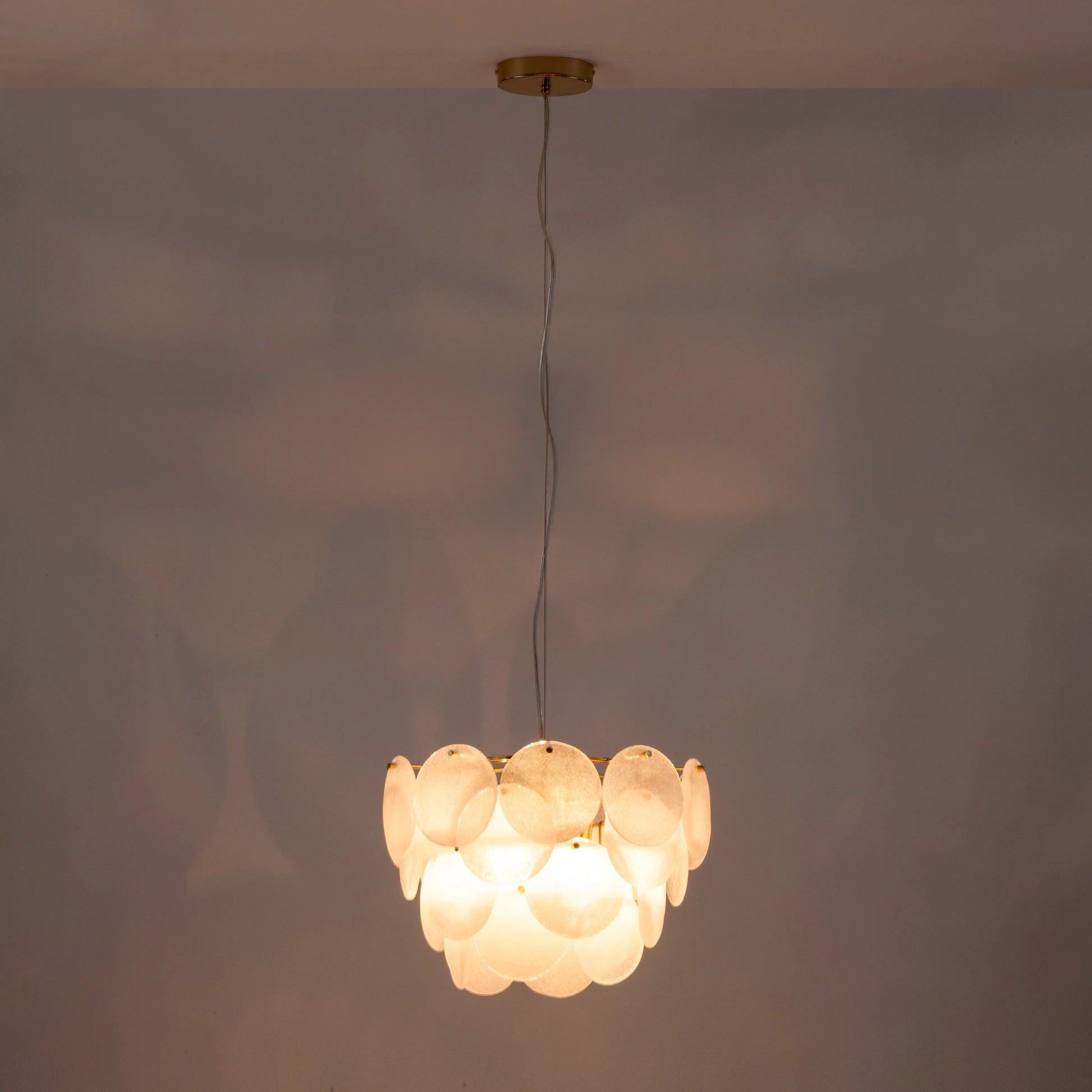 White glass chandelier ceiling light  Chandelier BlissVeranda