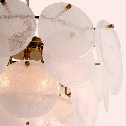 White glass chandelier ceiling light  Chandelier BlissVeranda