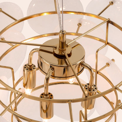 White glass chandelier ceiling light  Chandelier BlissVeranda