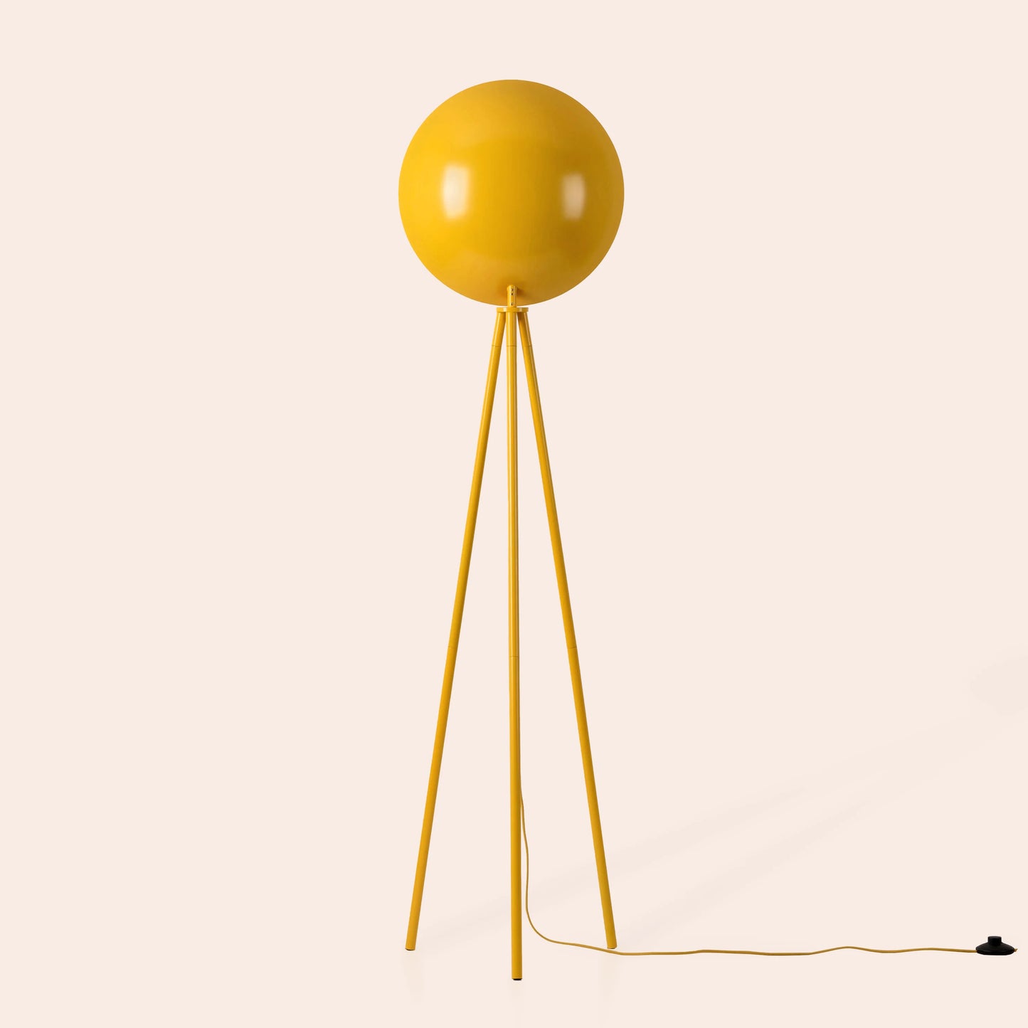Yolk yellow diffuser floor lamp - BlissVeranda