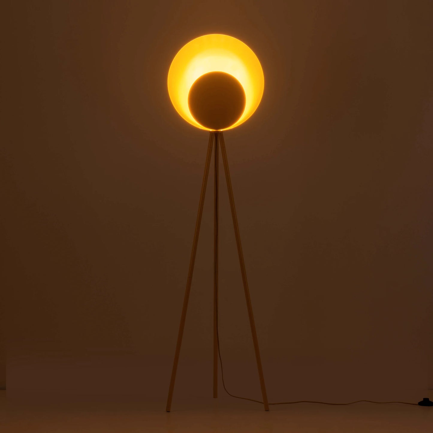 Yolk yellow diffuser floor lamp - BlissVeranda
