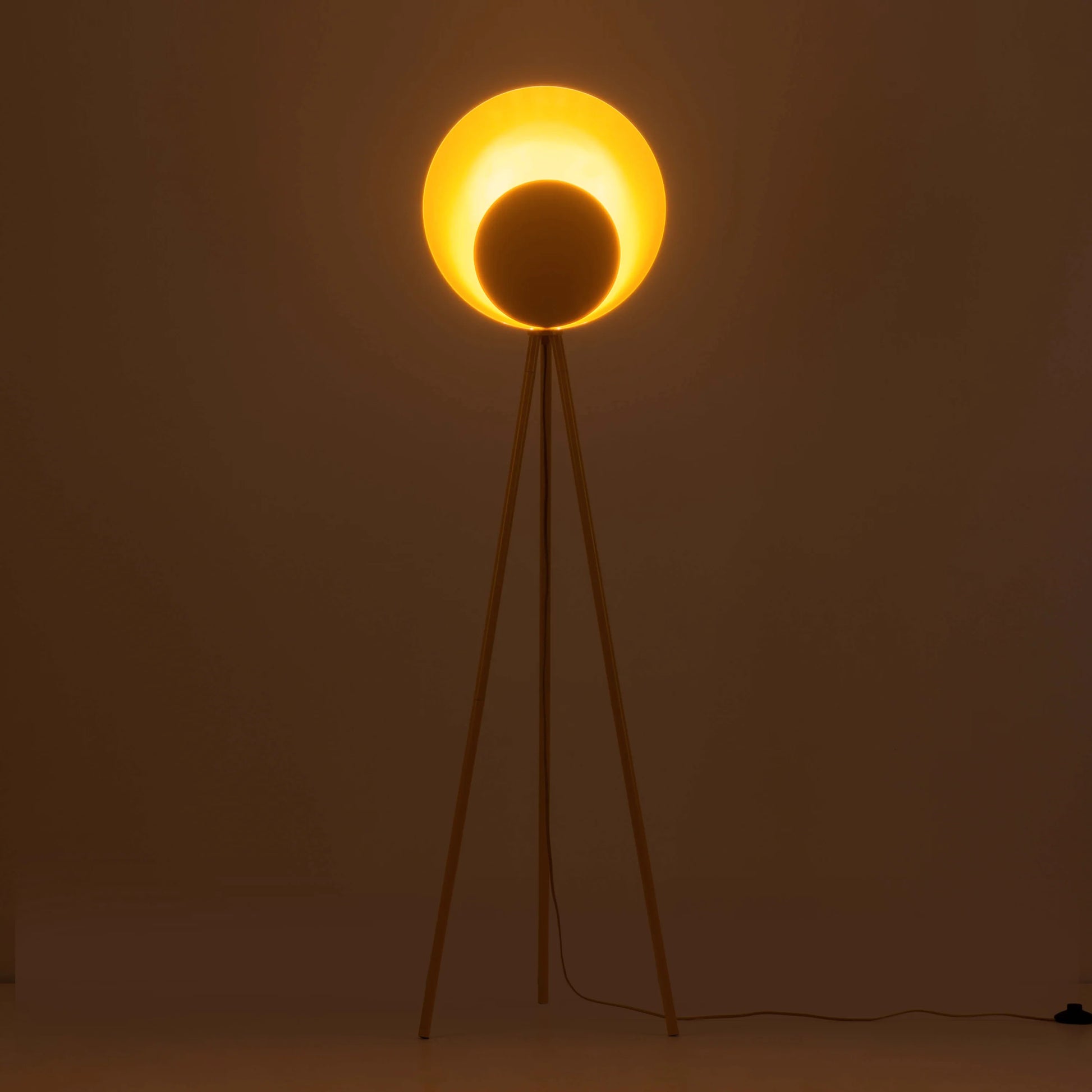 Yolk yellow diffuser floor lamp - BlissVeranda