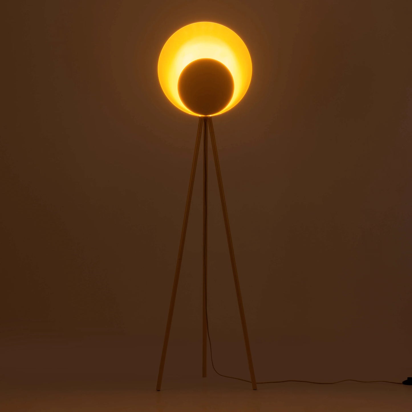 Yolk yellow diffuser floor lamp - BlissVeranda