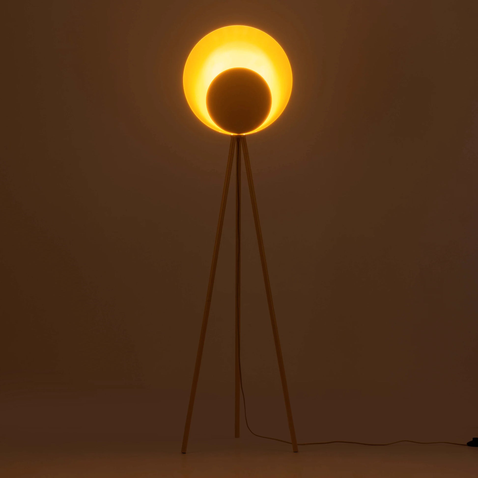 Yolk yellow diffuser floor lamp - BlissVeranda