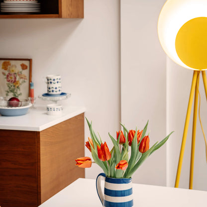 Yolk yellow diffuser floor lamp - BlissVeranda